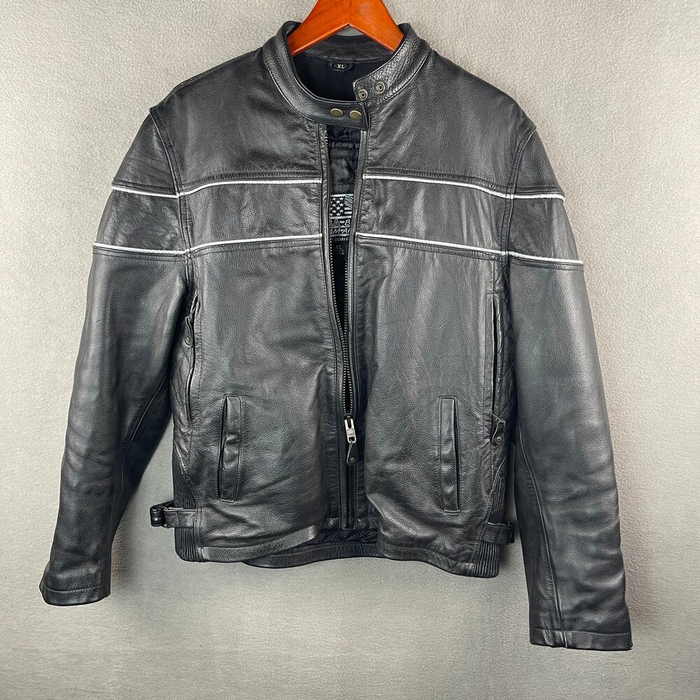 USA Biker’s Dream Apparel Woman’s XL Leather Jacket Removable Liner